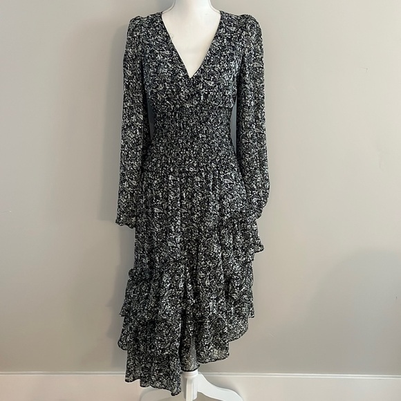 Astr Ruffle Chiffon Floral Dress - Picture 2 of 12